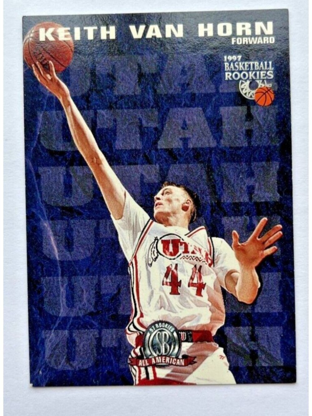 1997 Keith Van Horn Rookie Basketball Card Forward Utah All-American SB S332
